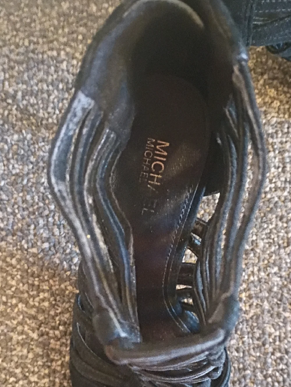 Michael kors Clarissa Black Strappy Lace-Up Women's Heels Size 6